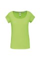 Dames T-shirt Boothals Kariban K384 LIME